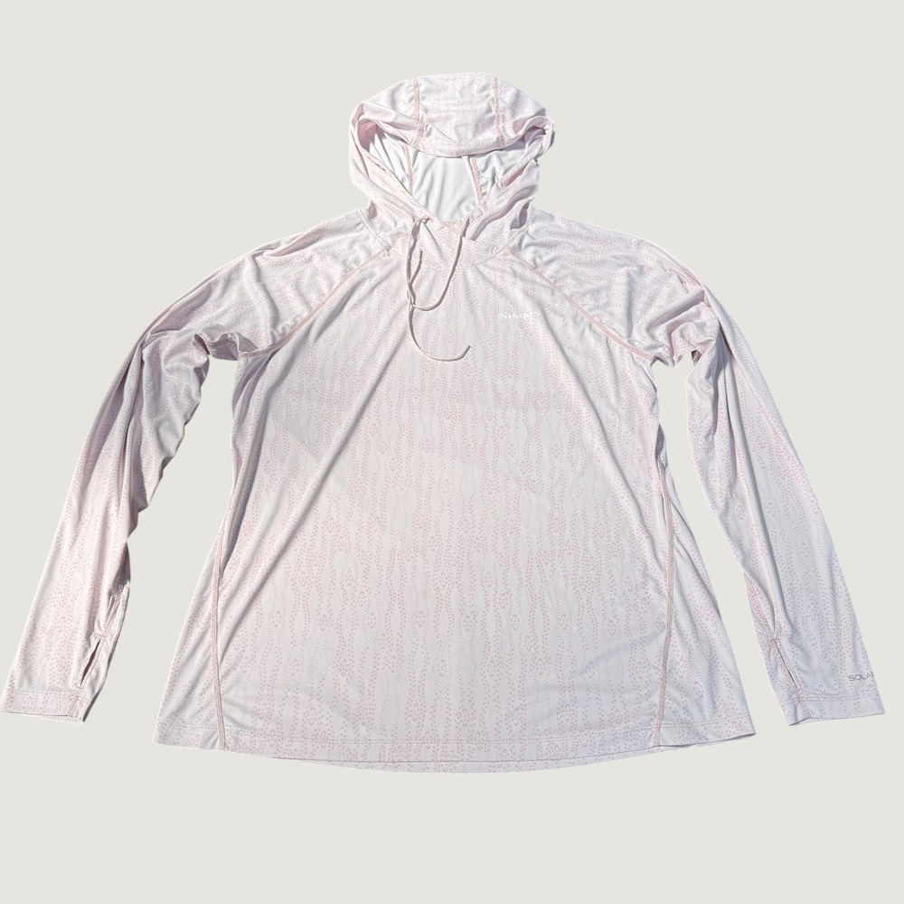 Simms Womens SolarFlex Hoody Pink Insect Shield Fishing Sun Shirt Size Large